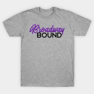 Broadway bound purple glitter T-Shirt